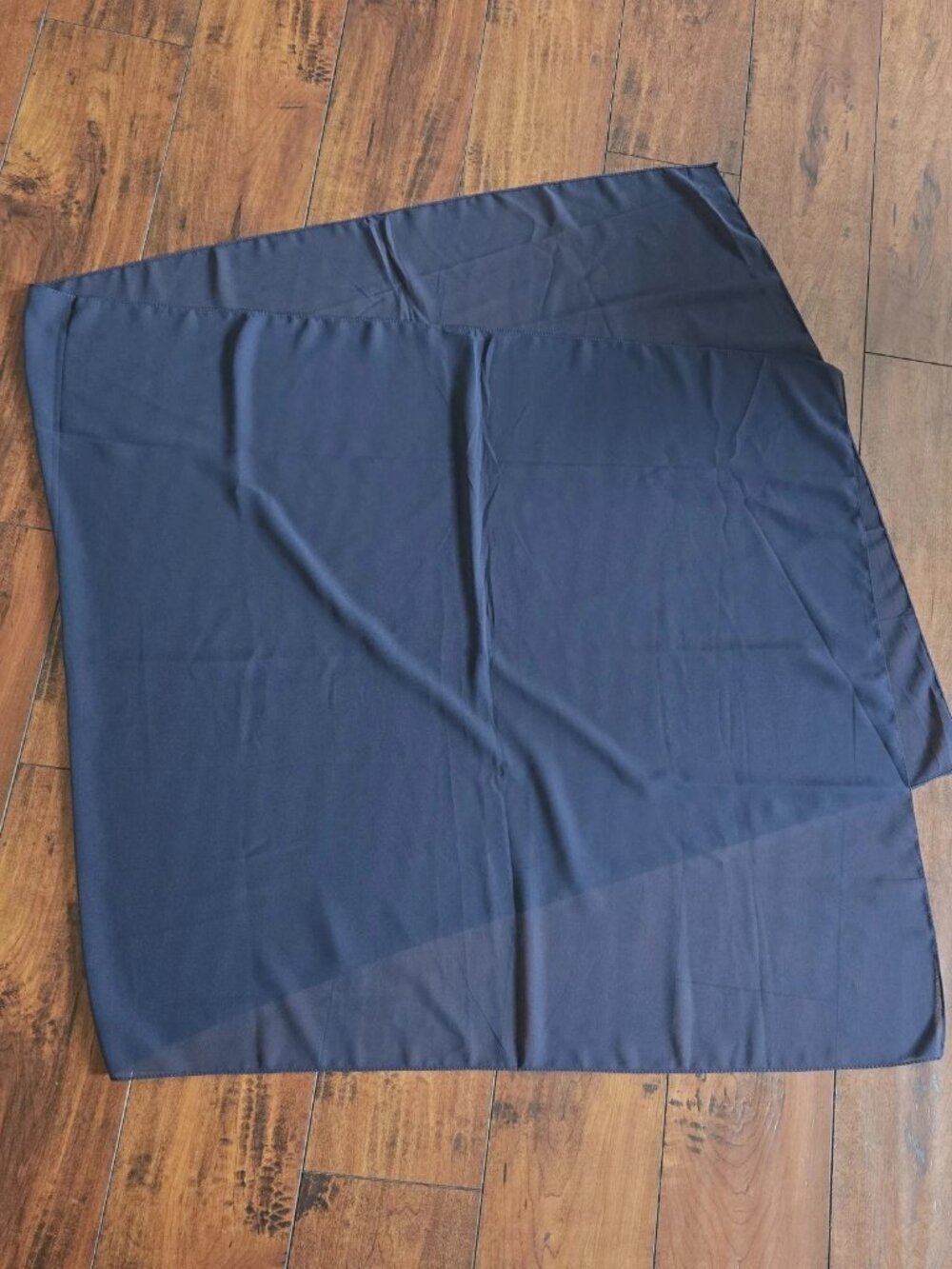 Women's Navy Blue Polyester Long Soft Wrap Shawl Scarf Dupatta